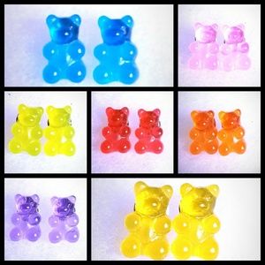 Gummy bear earring lot